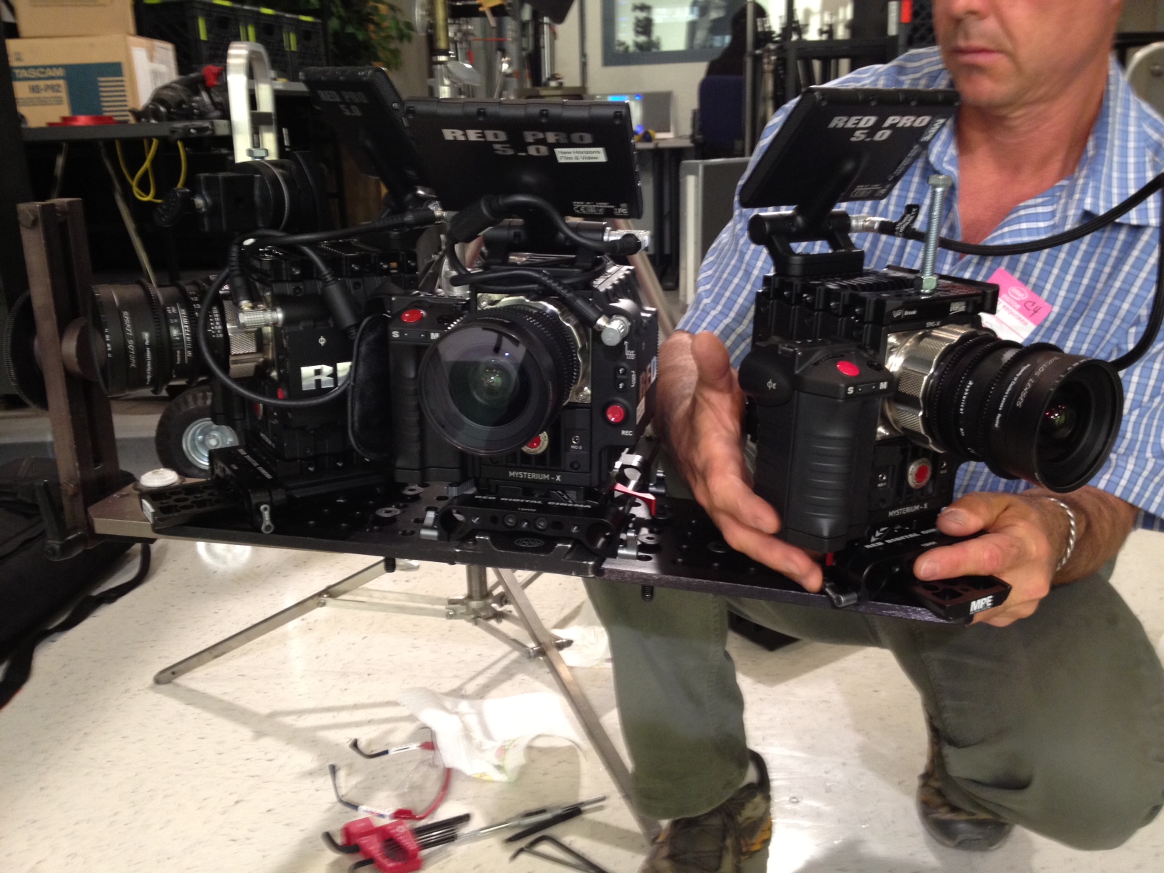  ​Final camera platform with larger cheese plates 